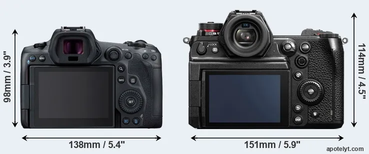 Comparison R5 or S1H rear
