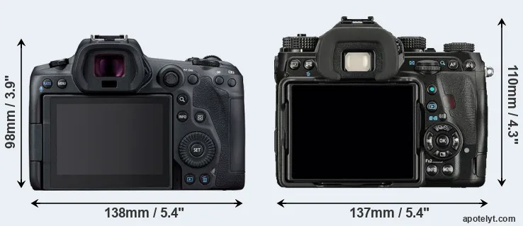 Comparison R5 or K-1 rear