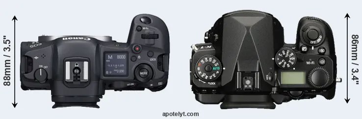 Compare R5 versus K-1 top