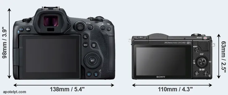 Comparison R5 or A5100 rear