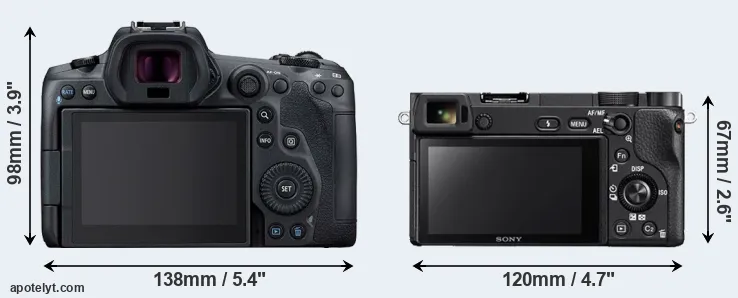Comparison R5 or A6300 rear