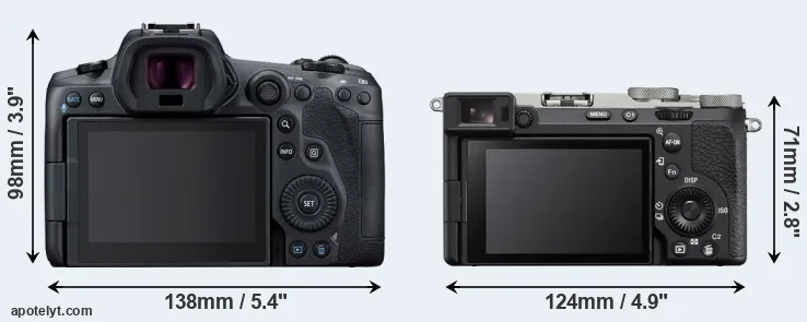 Comparison R5 or A7C R rear