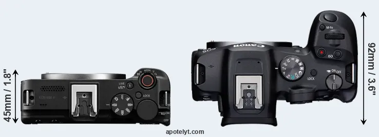 Compare R50 V versus R7 top