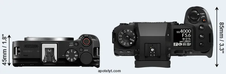 Compare R50 V versus X-H2S top