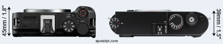 Compare R50 V versus M11 top