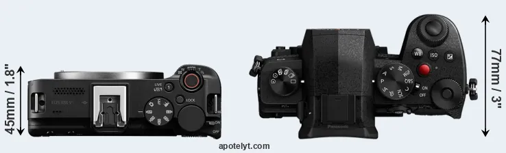 Compare R50 V versus G97 top