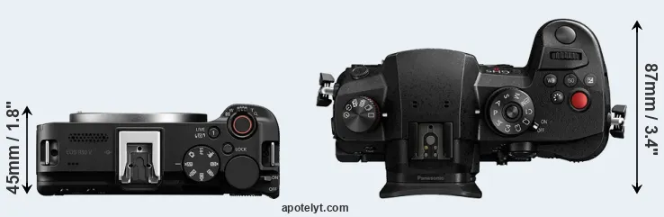 Compare R50 V versus GH5 II top
