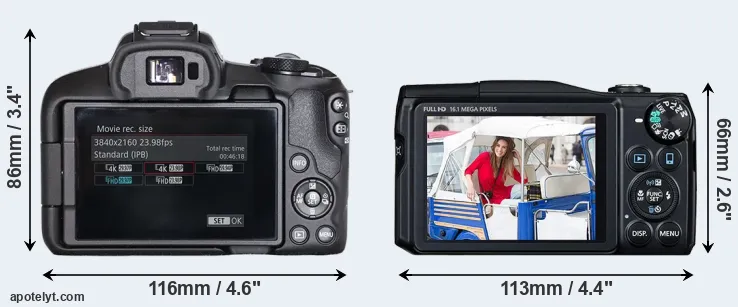 Comparison R50 or SX700 rear