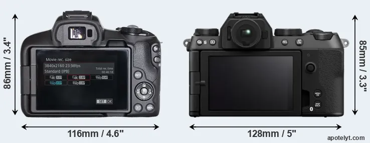 Comparison R50 or X-S20 rear