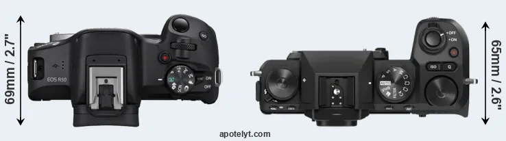 Compare R50 versus X-S20 top
