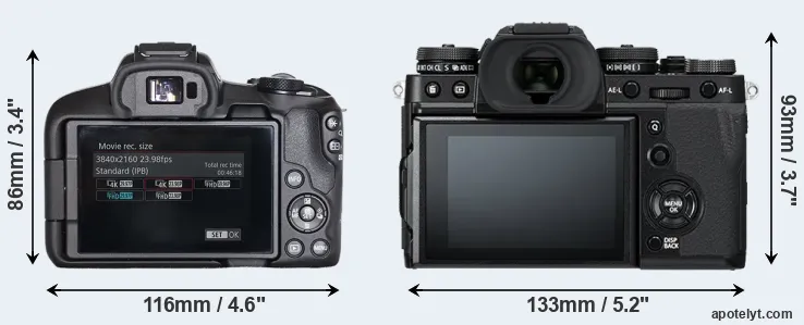 Comparison R50 or X-T3 rear