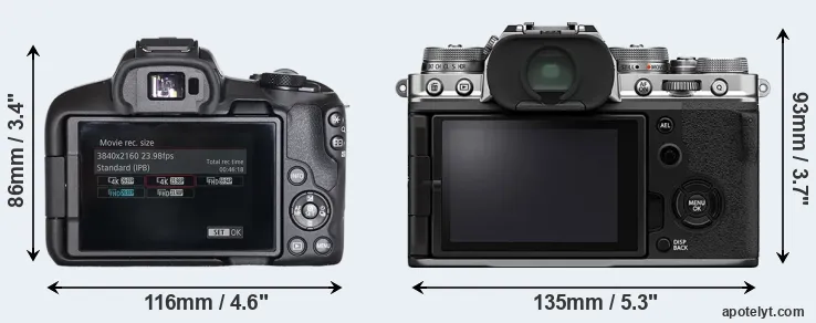 Comparison R50 or X-T4 rear