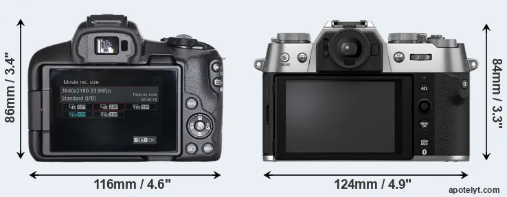 Comparison R50 or X-T50 rear