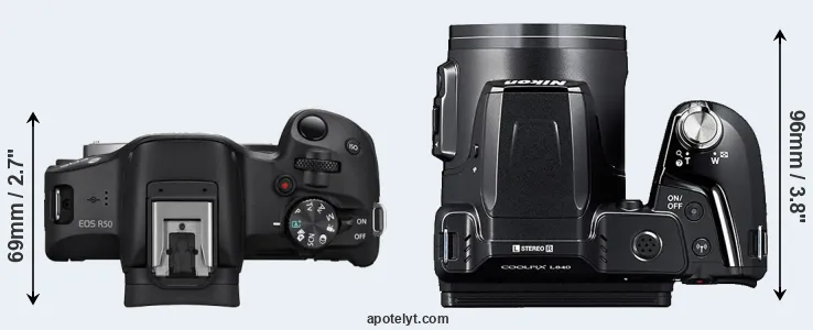 Compare R50 versus L840 top