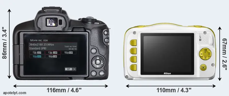 Comparison R50 or W150 rear