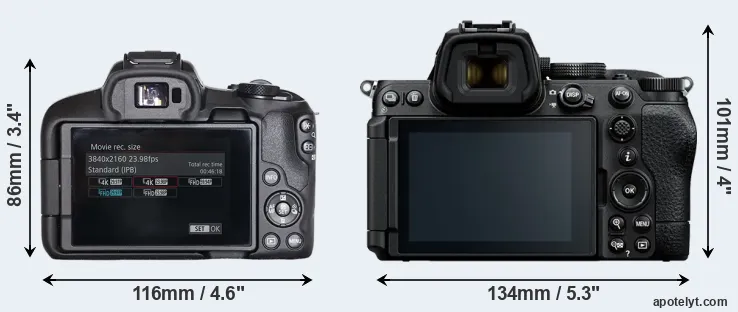 Comparison R50 or Z5 II rear