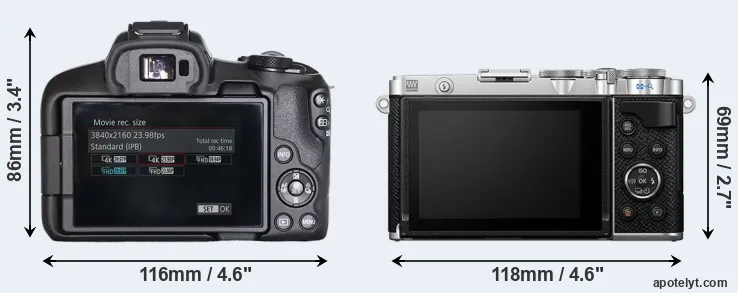 Comparison R50 or E-P7 rear