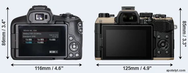 Comparison R50 or OM-5 II rear