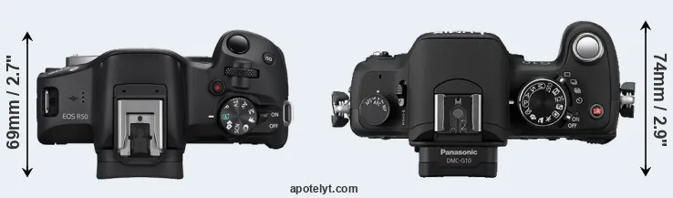 Compare R50 versus G10 top