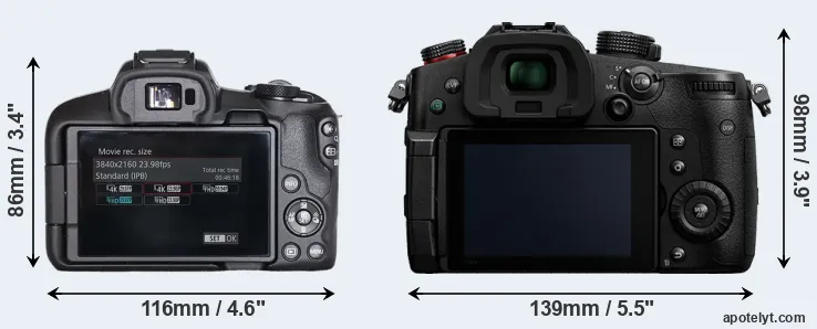 Comparison R50 or GH5 II rear