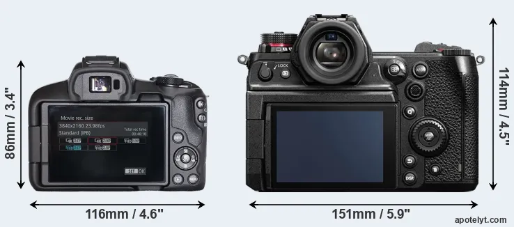 Comparison R50 or S1H rear