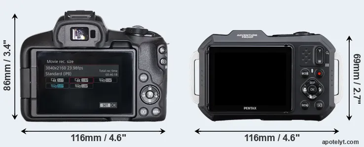 Comparison R50 or WG-1000 rear