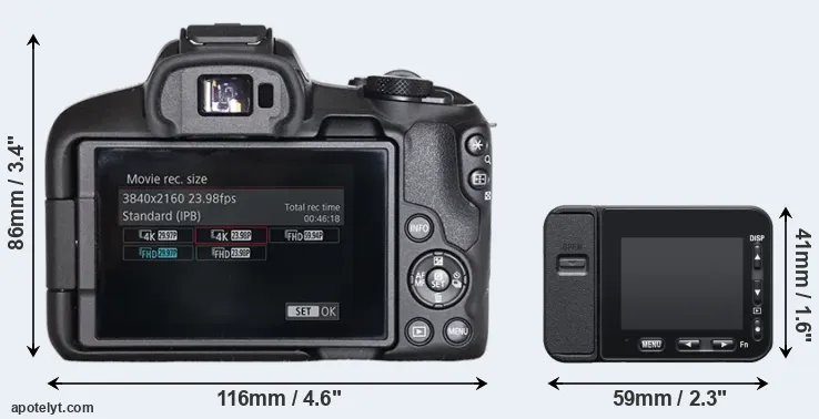 Comparison R50 or RX0 II rear