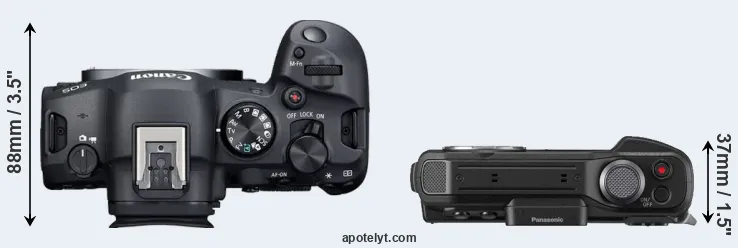 Compare R6 Mark II versus FT7 top