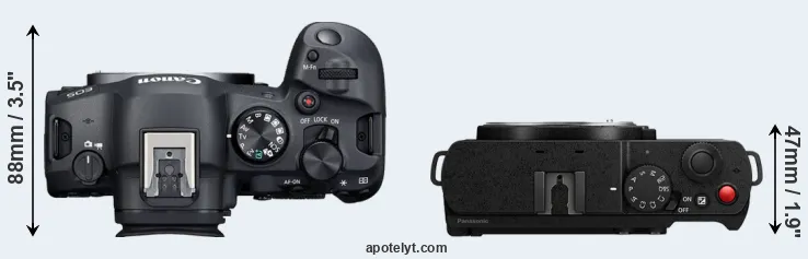 Compare R6 Mark II versus S9 top