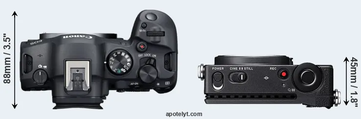 Compare R6 Mark II versus fp top