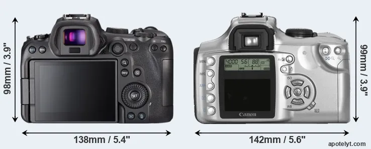 Comparison R6 or Rebel rear