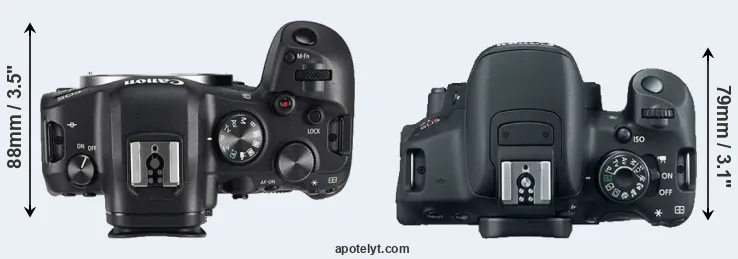 Compare R6 versus T5i top