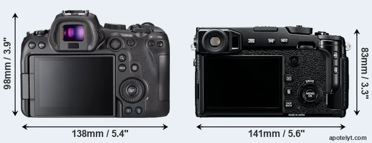 Comparison R6 or X-Pro2 rear