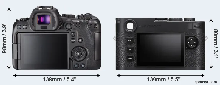 Comparison R6 or M11 rear