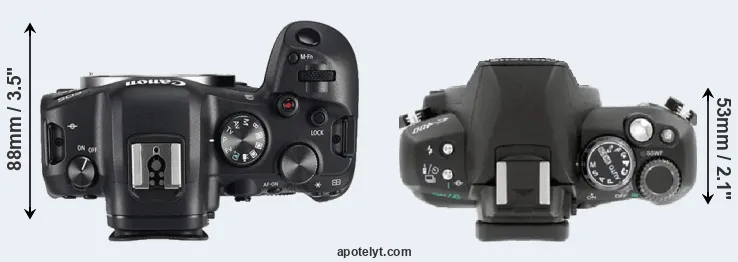 Compare R6 versus E-400 top