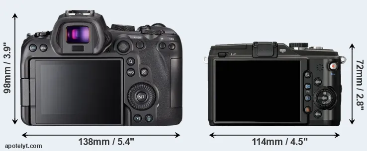 Comparison R6 or E-PL2 rear