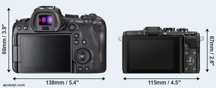Comparison R6 or E-PL7 rear
