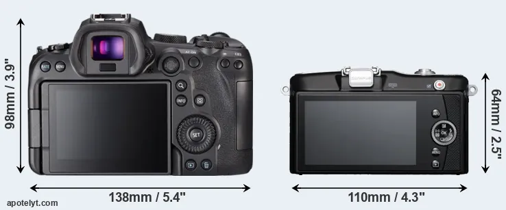 Comparison R6 or E-PM1 rear