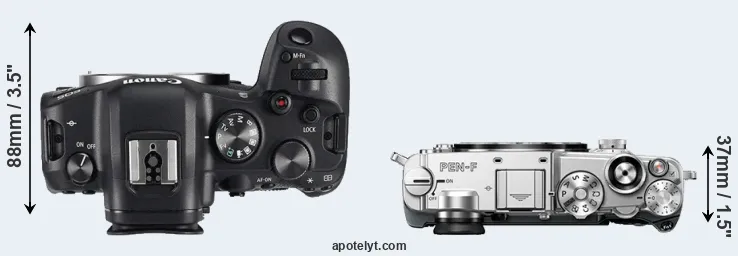 Compare R6 versus PEN-F top