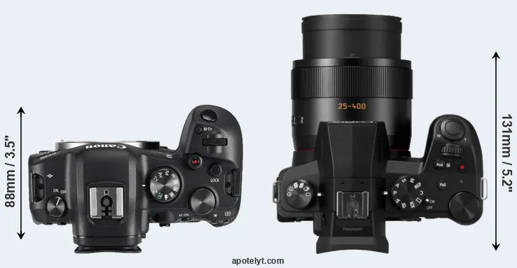 Compare R6 versus FZ1000 II top