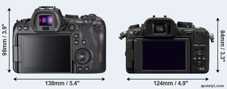 Comparison R6 or G2 rear