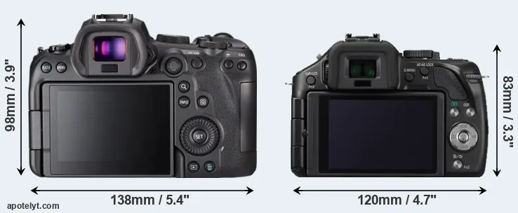 Comparison R6 or G5 rear
