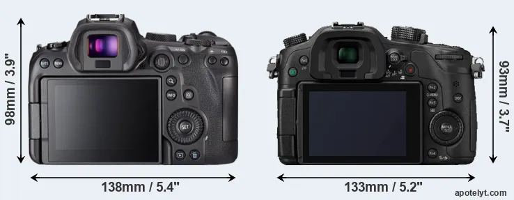 Comparison R6 or GH4 rear