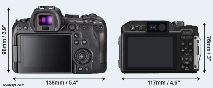 Comparison R6 or TS7 rear