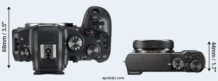 Compare R6 versus TZ100 top