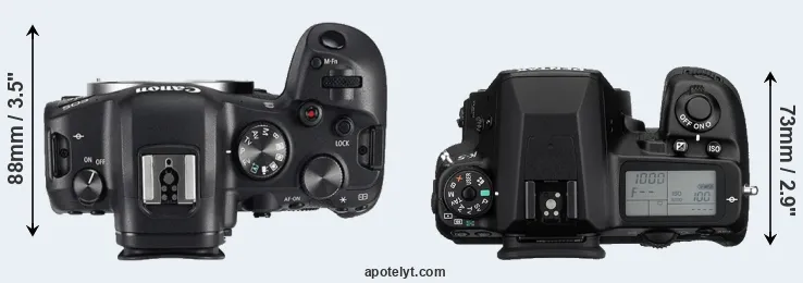 Compare R6 versus K-5 top