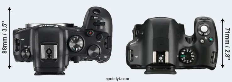 Compare R6 versus K-500 top