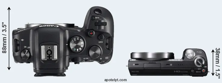 Compare R6 versus NEX-5N top