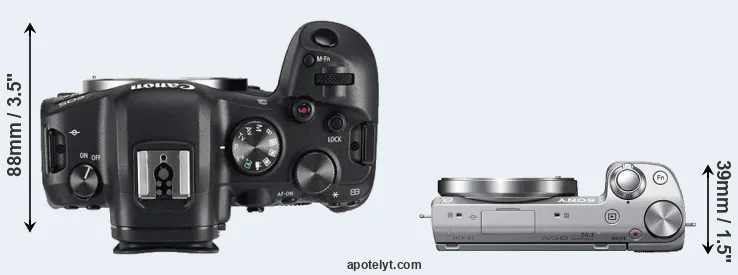 Compare R6 versus NEX-5T top