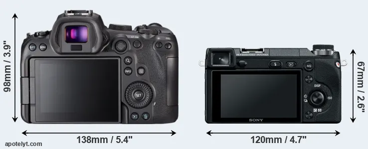 Comparison R6 or NEX-6 rear